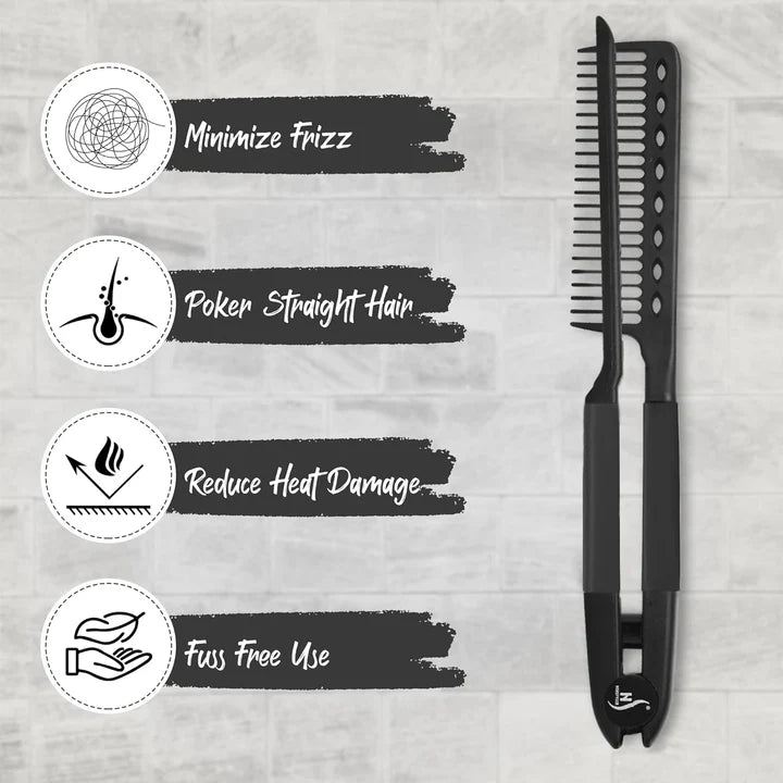 Glättungsbürste – Warmluftkamm für müheloses Haarstyling
