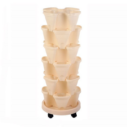 6-Layer Vertikaler Pflanzturm – Drei-dimensionales Blumensystem für den Garten