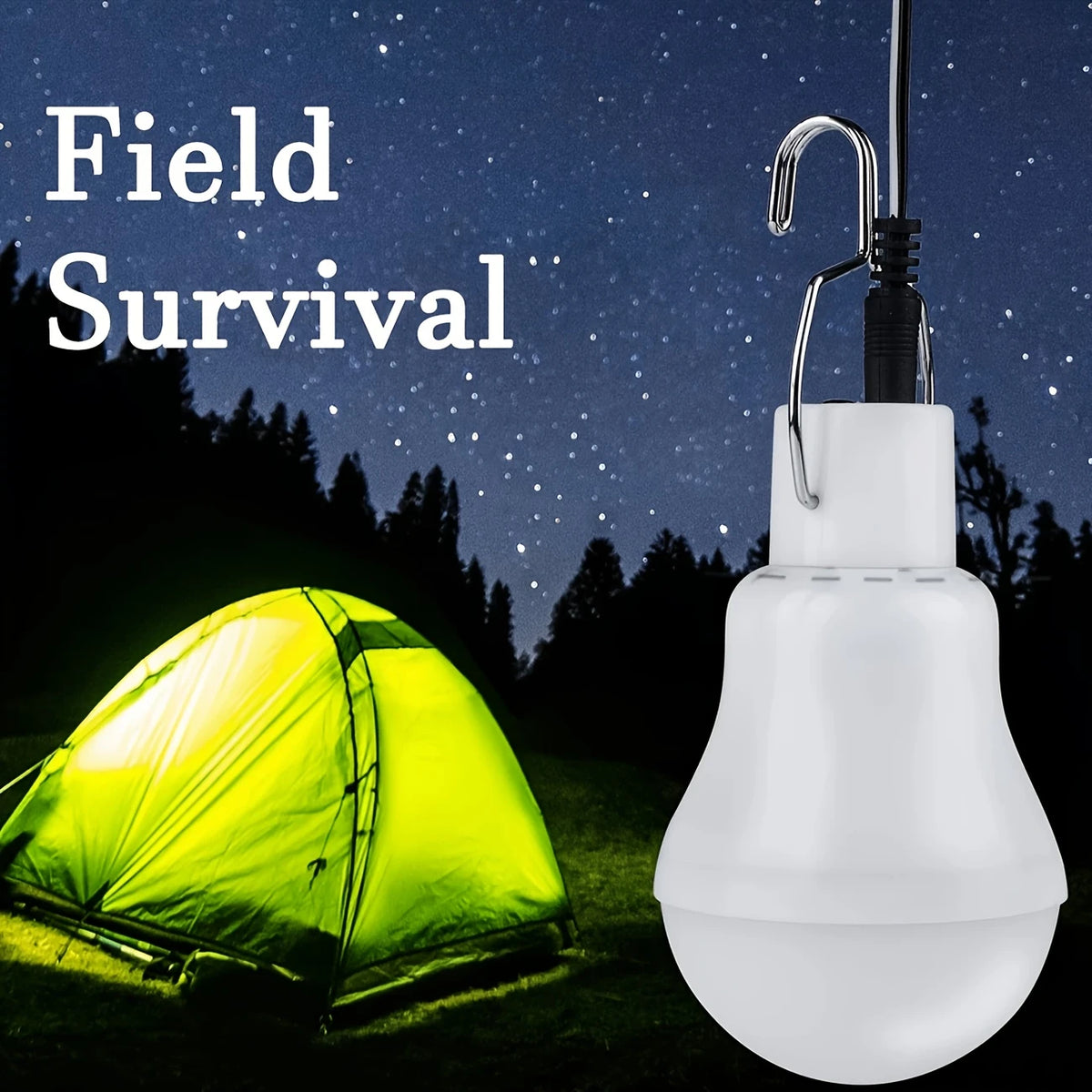 Solarlampe mit Solarpanel – Energiesparende LED Lampe für Innen- und Außenbereich
