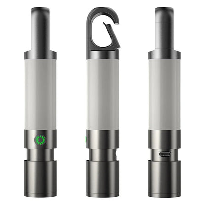 LED-Taschenlampe mit Mehrfarbfiltern – Wiederaufladbare USB-C Lampe mit Camping- & Notlicht-Funktion