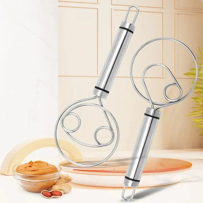 Robuster Edelstahl-Danish Dough Whisk – Langlebiges, Ergonomisches Design für Vielseitiges Backen & Kochen