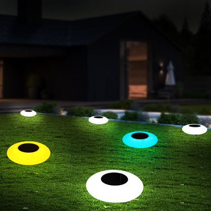 Solar Gartenleuchten Augen-Design – LED Außenbeleuchtung für Garten & Terrasse, wetterfest