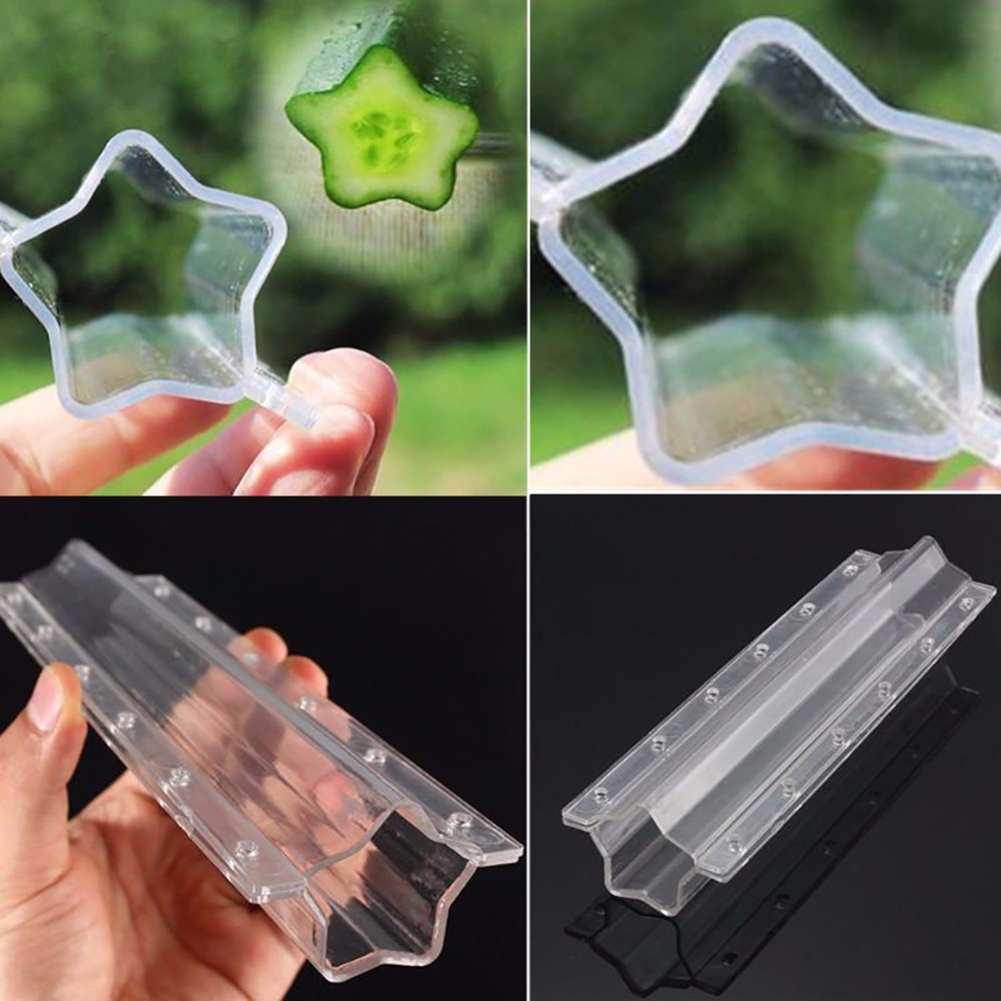 Sternform Gemüseform für Gurken – Kreative Formschiene für Obst und Gemüse