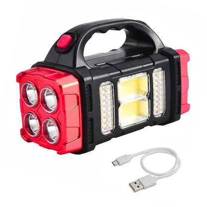 3-in-1 Notfall-Taschenlampe mit USB-Aufladung und Traggriff