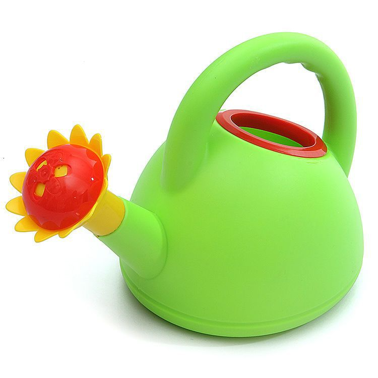 Kinder Gießkanne mit Blumenmund – Bunte Plastik-Gießkanne für kleine Gärtner