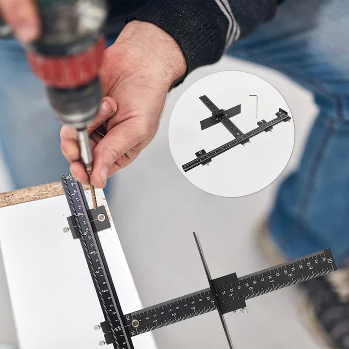 Präzisions-Schablone für Exakte Bohrungen und Installationen