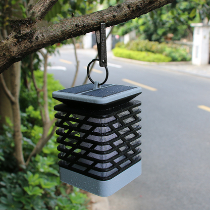 Solar LED Gartenlaterne mit Rillen-Design – Dekorative Außenbeleuchtung für Garten