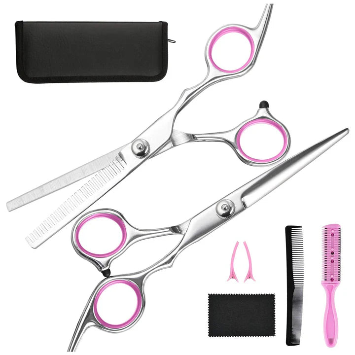 Professionelles Haarpflege-Set | Schneide- und Ausdünnscheren für präzise Frisuren