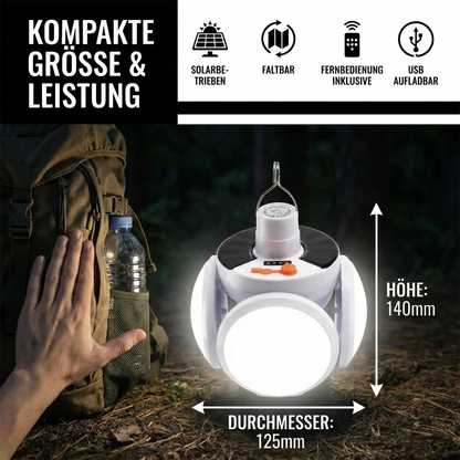 Praktische Solar Outdoor und Camping Lampe