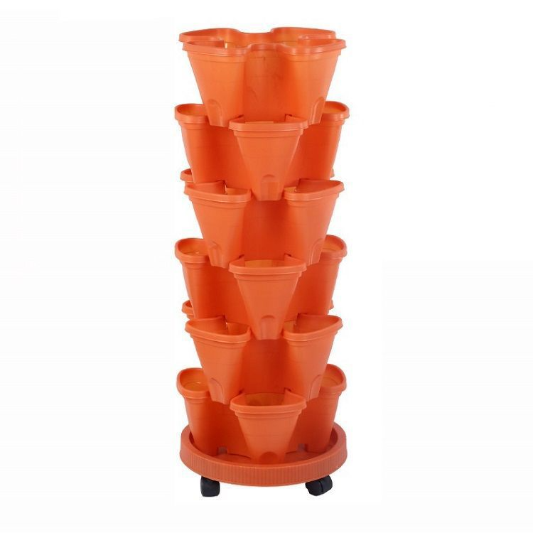 6-Layer Vertikaler Pflanzturm – Drei-dimensionales Blumensystem für den Garten