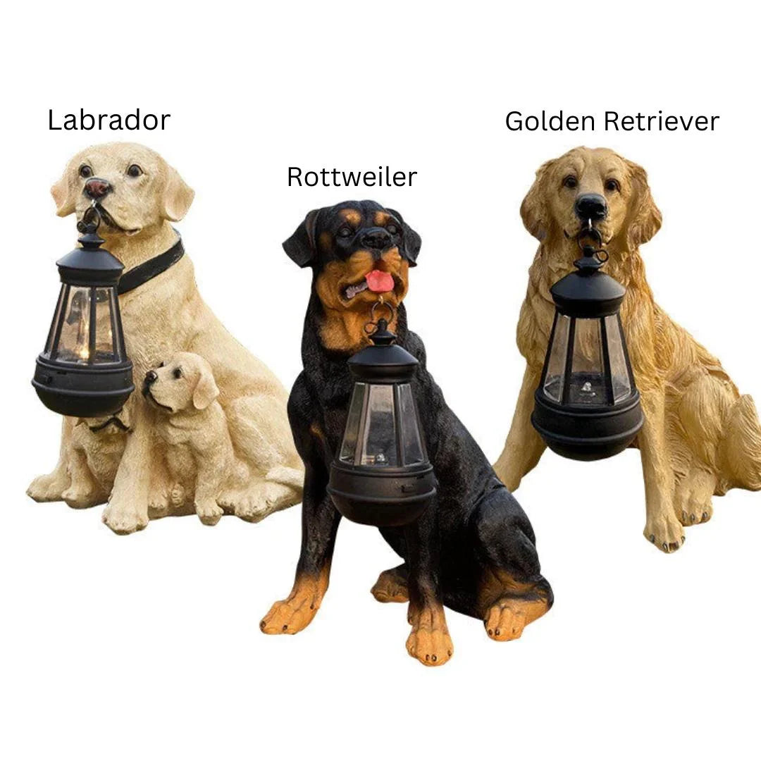 Solar-LED Hundefigur für den Garten