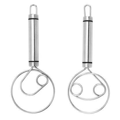 Robuster Edelstahl-Danish Dough Whisk – Langlebiges, Ergonomisches Design für Vielseitiges Backen & Kochen