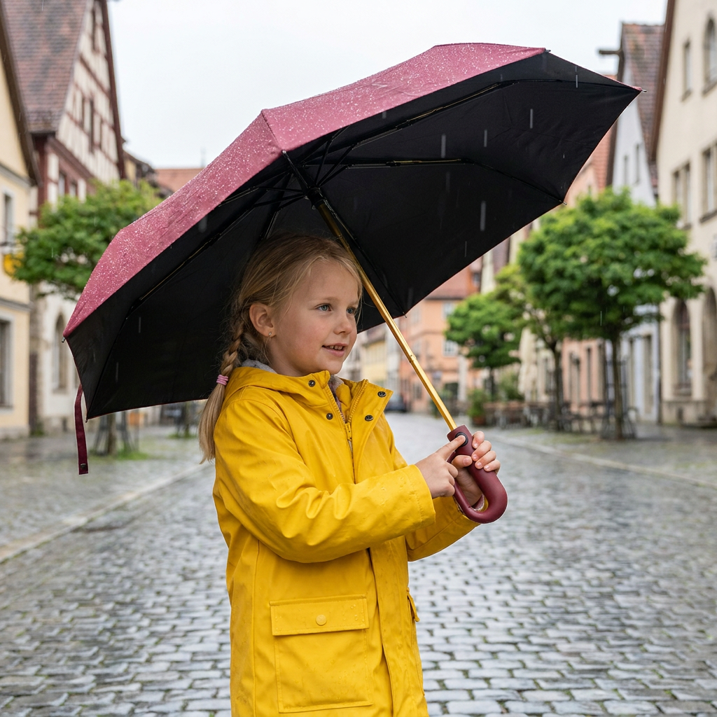 Premium-Automatik-Faltschirm für Sonne & Regen – Kompakt & windfest