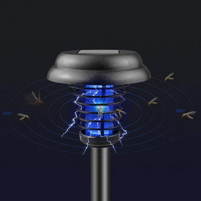 Solar Insektenvernichter mit LED Licht – Wasserdichte Gartenleuchte zur Mückenabwehr