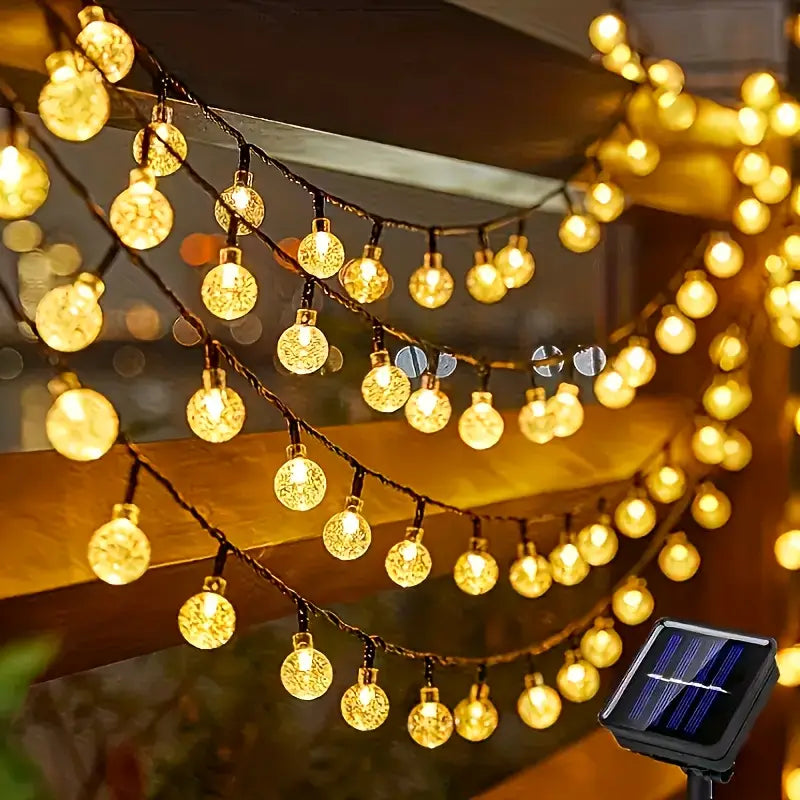 Solar Blumenlichterkette für den Garten