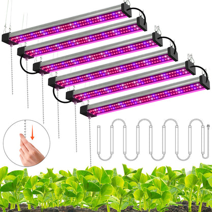 LED Pflanzenlampe mit Vollspektrum-Beleuchtung und Zugschalter für optimales Pflanzenwachstum