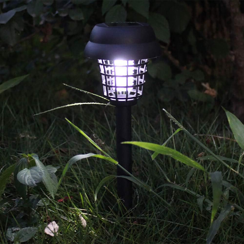 Solar Insektenvernichter mit LED Licht – Wasserdichte Gartenleuchte zur Mückenabwehr