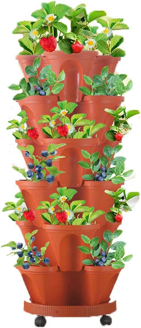 6-Layer Vertikaler Pflanzturm – Drei-dimensionales Blumensystem für den Garten