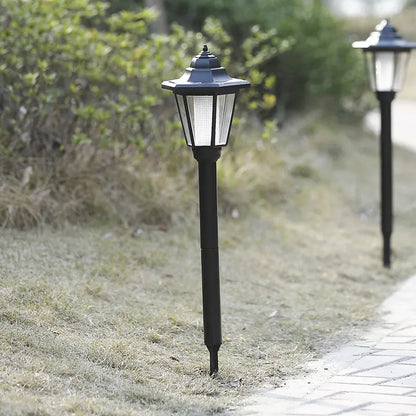 Solar Gartenlaterne mit LED – Außenbeleuchtung für Terrasse & Garten im klassischen Lampen-Design