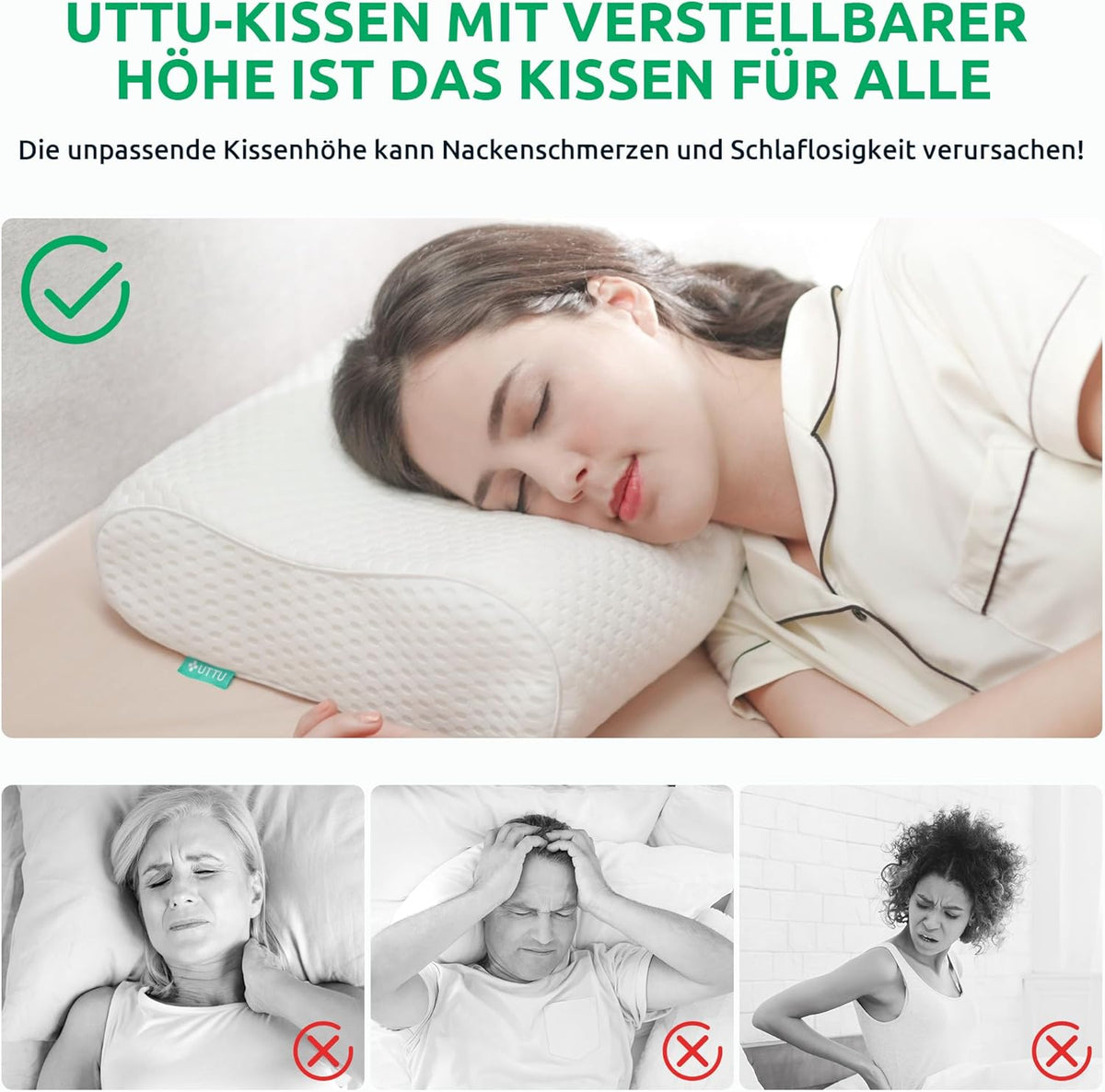 Ergonomisches Orthopädisches Nackenkissen