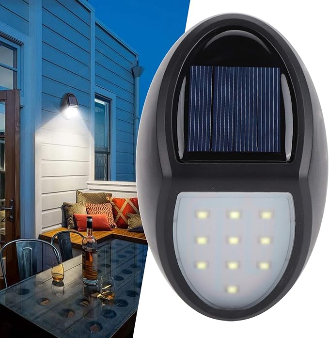 Solar LED Wandlampe für außen – wetterfest, energiesparend und mit Bewegungsmelder