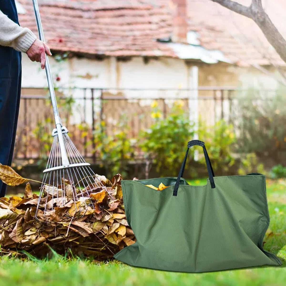 Faltbarer Gartenabfallsack – Robuster Sammelsack für Laub und Gartenabfälle