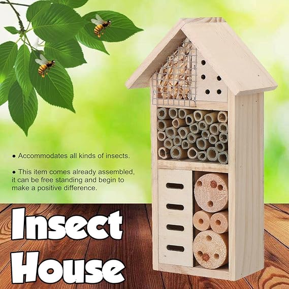 Insektenhaus aus Holz – Bienen- und Insektenfreundliches Habitat für Garten und Terrasse