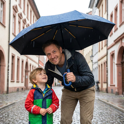 Premium-Automatik-Faltschirm für Sonne & Regen – Kompakt & windfest