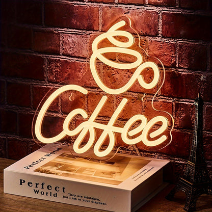 Neon Led-Kaffeeschild Für Wanddekoration