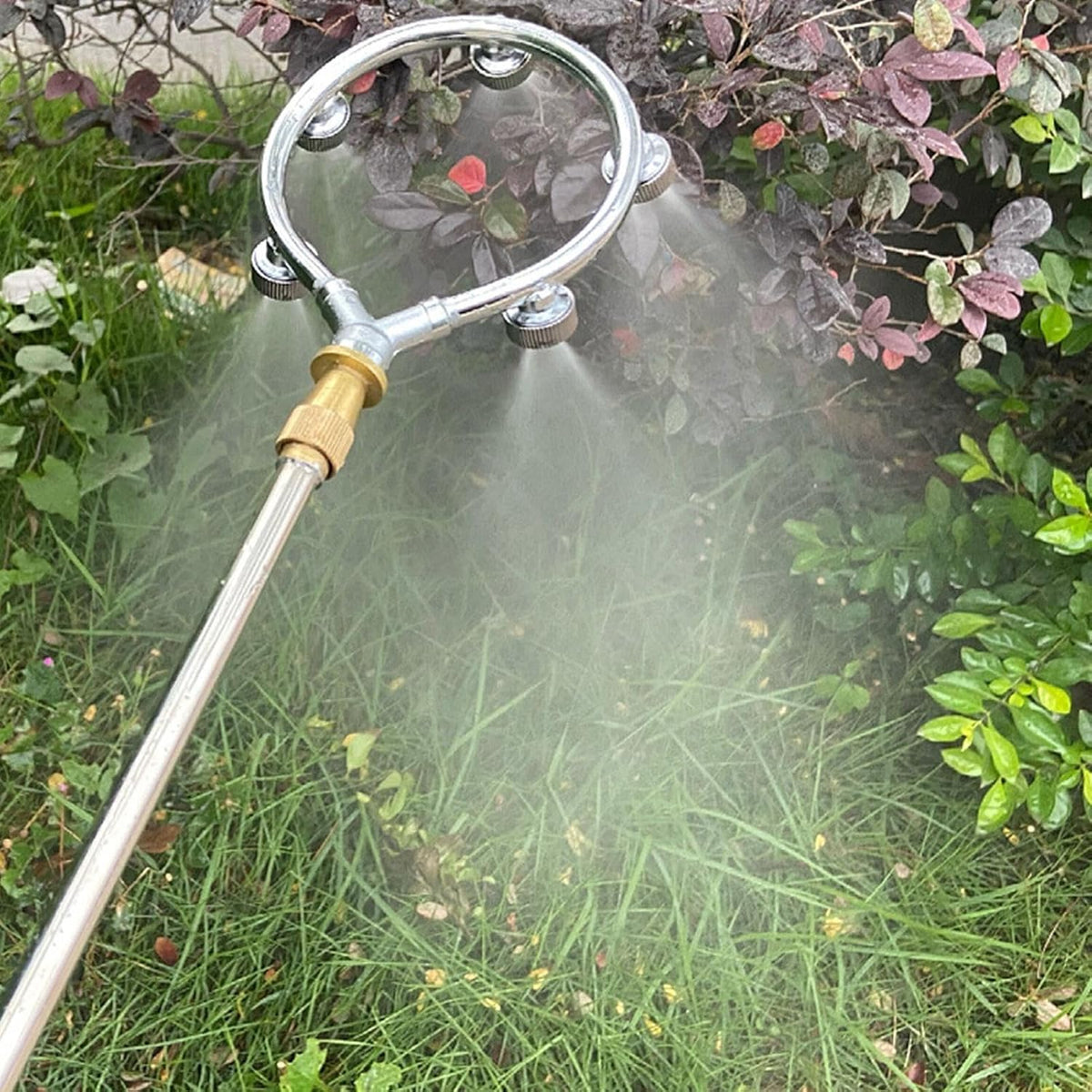 Hochdruck Edelstahl Ring Mehrdüsen Düse – Effizienter Sprühaufsatz für Gartenbewässerung