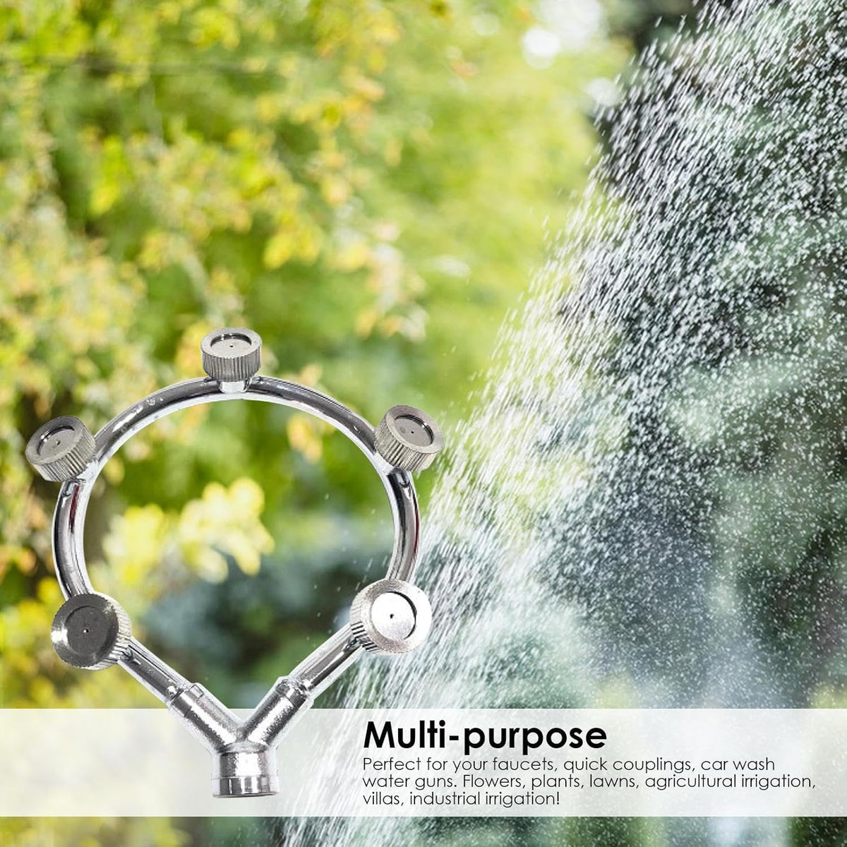 Hochdruck Edelstahl Ring Mehrdüsen Düse – Effizienter Sprühaufsatz für Gartenbewässerung