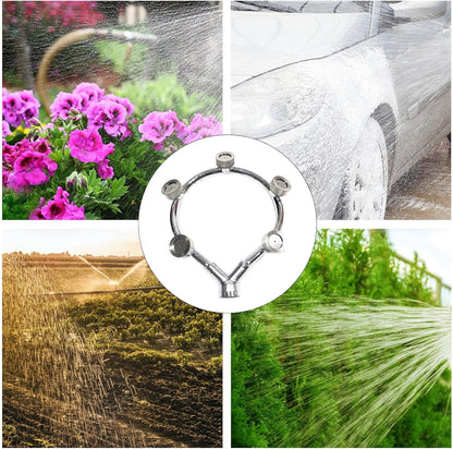 Hochdruck Edelstahl Ring Mehrdüsen Düse – Effizienter Sprühaufsatz für Gartenbewässerung