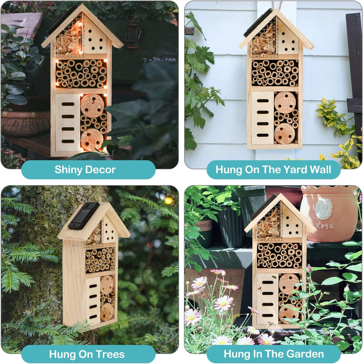 Insektenhaus aus Holz – Bienen- und Insektenfreundliches Habitat für Garten und Terrasse
