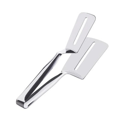 Doppelseitiger Edelstahlwender mit rutschfestem Griff – Ideal für Grillen und Braten