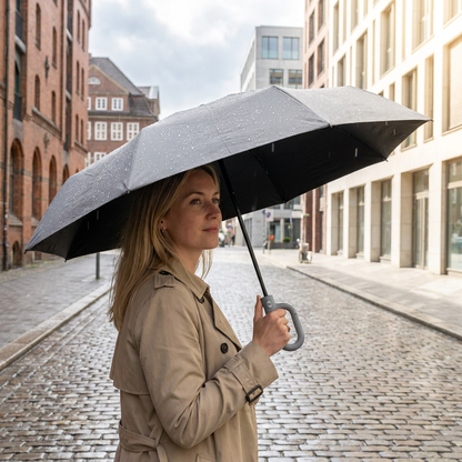 Premium-Automatik-Faltschirm für Sonne & Regen – Kompakt & windfest