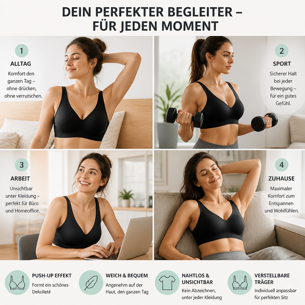 Push-Up Komfort BH – Stützend, formend & bequem für jeden Tag