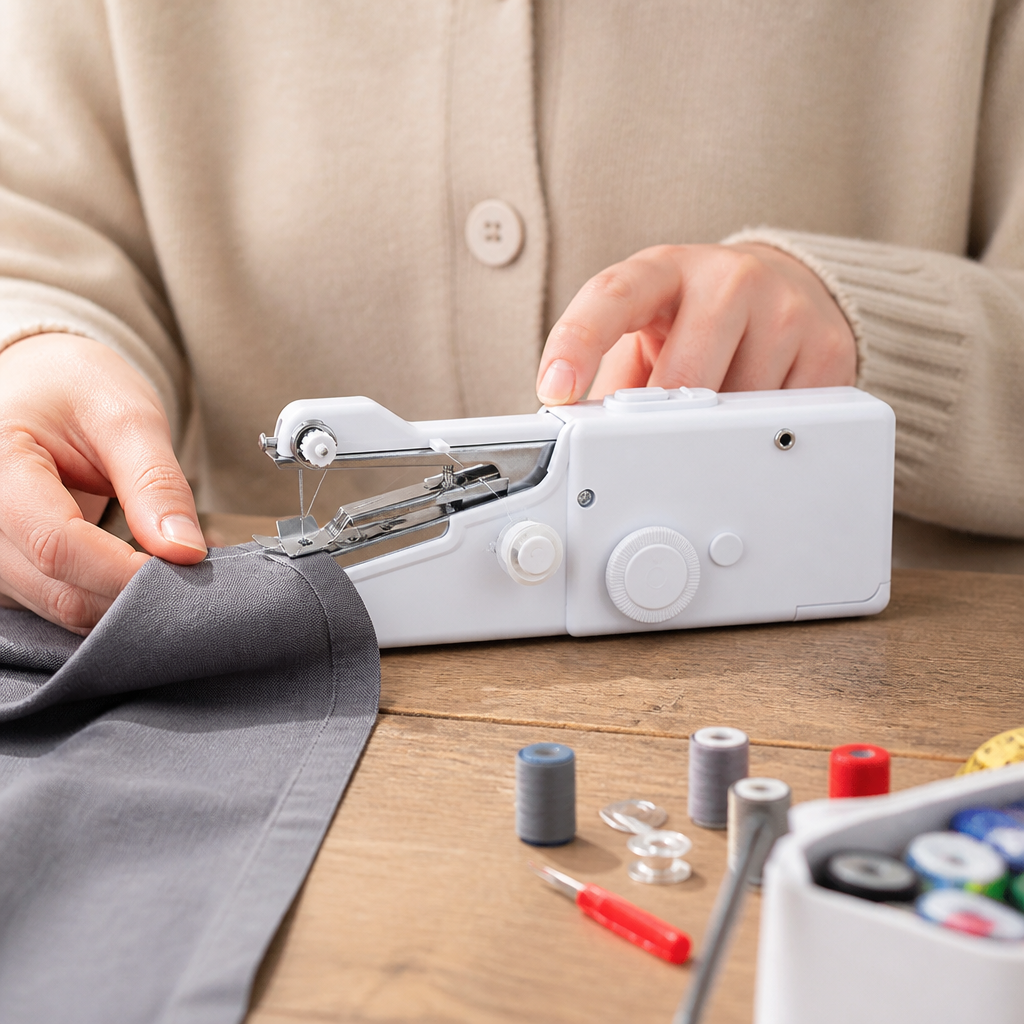 Tragbare Mini-Nähmaschine für schnelle Reparaturen und den Heimgebrauch