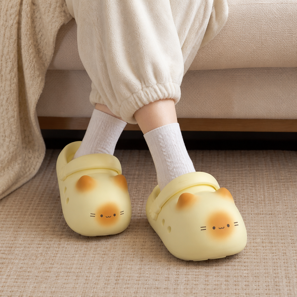 KittyCloud Comfort Clogs – ultraweiche Katzen-Hausschuhe