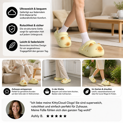 KittyCloud Comfort Clogs – ultraweiche Katzen-Hausschuhe