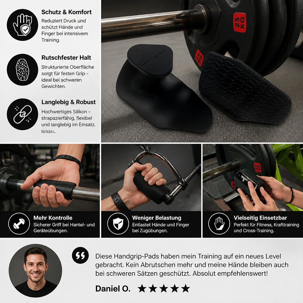 Silikon Trainingshandschuhe für Krafttraining und Cross Training