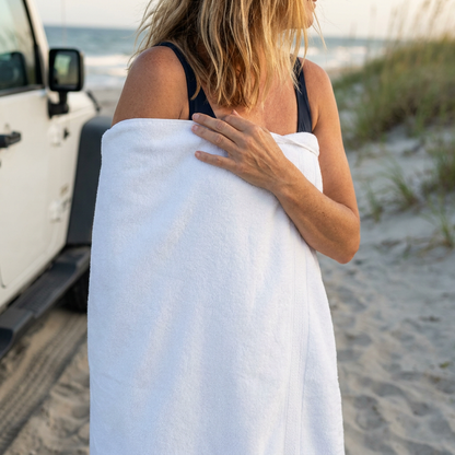 Extra großes Badetuch mit Magnet – schnelltrocknendes Strand- und Badetuch für Schwimmen und Outdoor