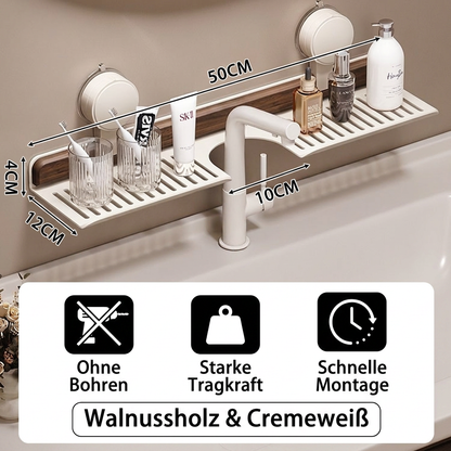 Moderne Waschbecken-Ablage mit Saugnapf – Bohrfreies Regal für ein schönes Zuhause