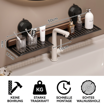 Moderne Waschbecken-Ablage mit Saugnapf – Bohrfreies Regal für ein schönes Zuhause