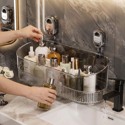 Selbstklebendes Saugnapf-Regal für Dusche und Badezimmer – ohne Bohren