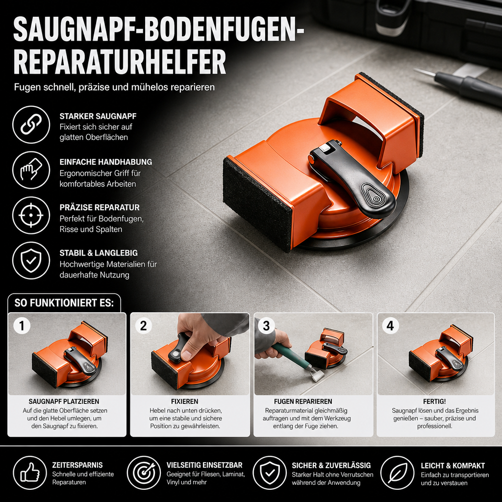 Saugnapf-Bodenfugen-Reparaturhelfer