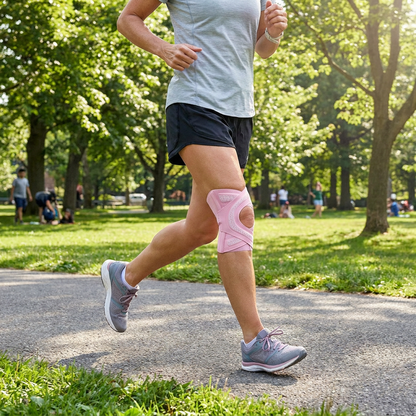 Verstellbare Kompressions-Kniebandage mit Kreuzgurten für Sport & Gelenkunterstützung