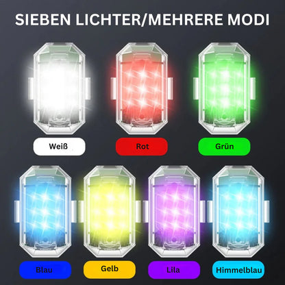 Kabelloses LED-Motorrad-Rücklicht – Wiederaufladbare Fernbedienung für Brems- und Warnleuchte