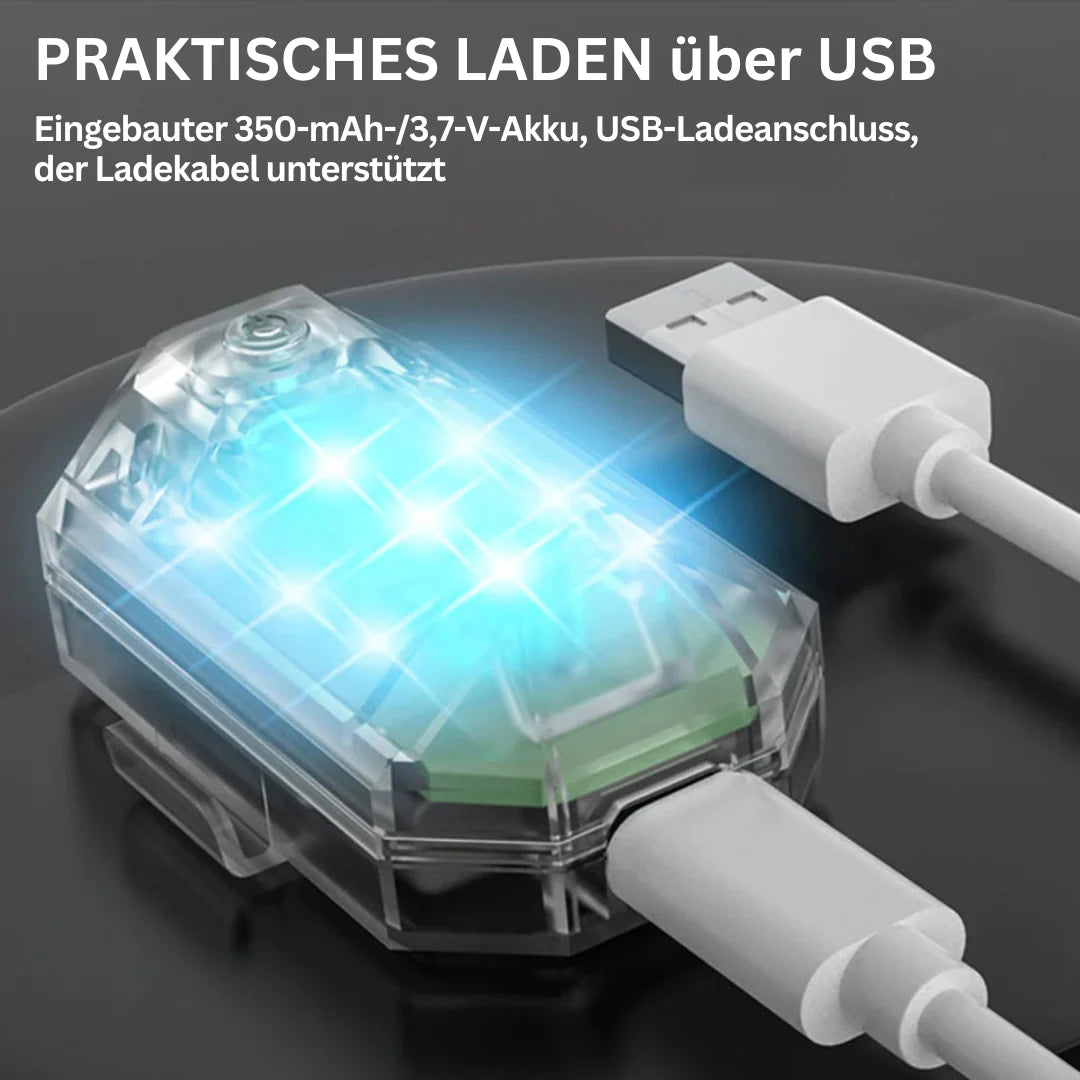 Kabelloses LED-Motorrad-Rücklicht – Wiederaufladbare Fernbedienung für Brems- und Warnleuchte