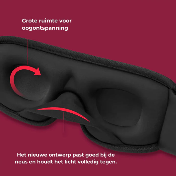 Ergonomische 3D-Schlafmaske