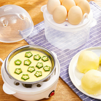 Elektrischer Eierkocher & Dampfgarer – Kompaktes Multifunktionsgerät Für Perfekte Eier Und Gedämpftes Essen